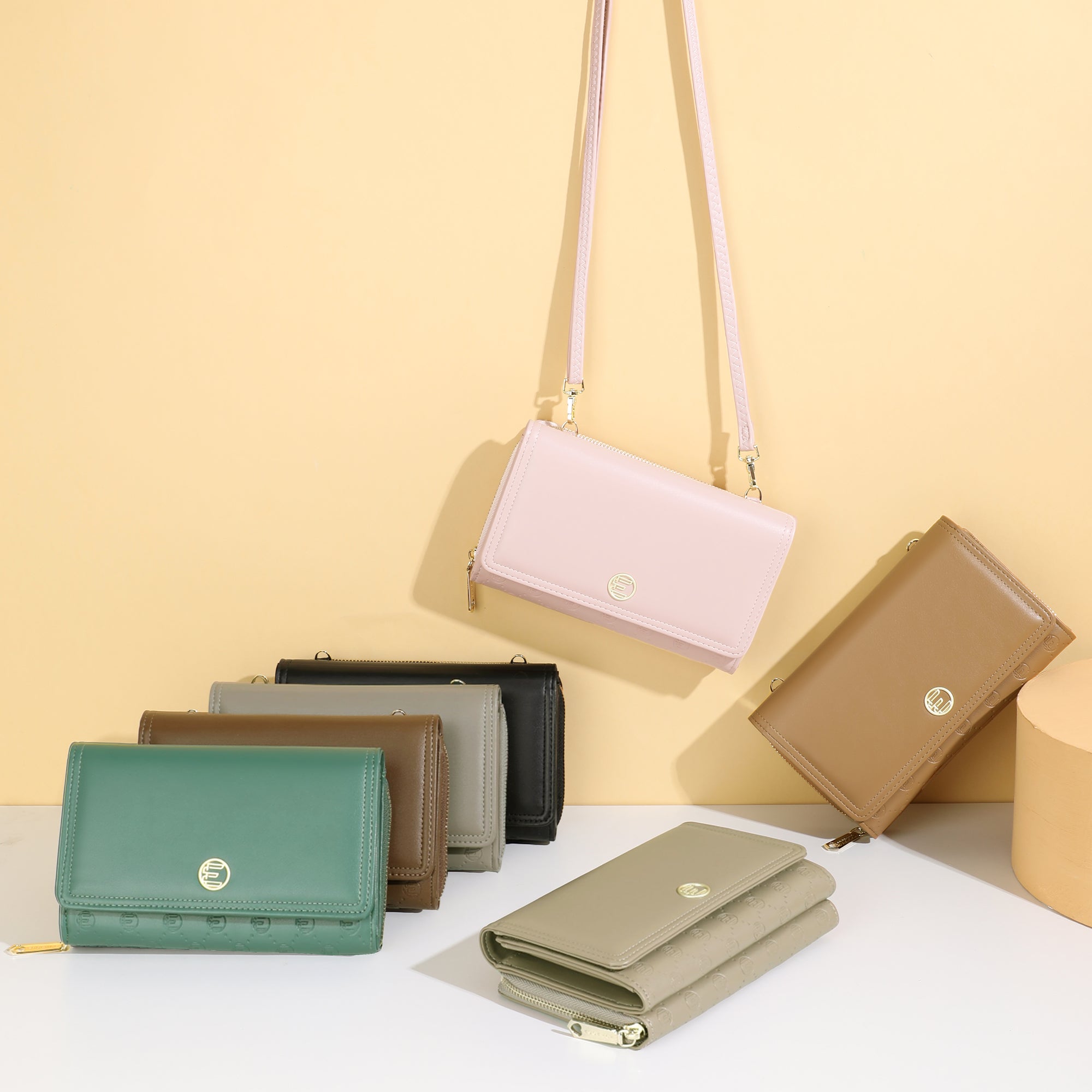 Essence of Beauty Purse Green Faux Crocodile Leather Bag Shoulder Handbag  Scarf | eBay